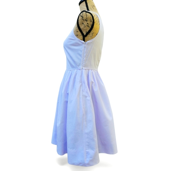 J. Crew Lavender Light Purple Sleevless Deep V-Neck Dress, Size 4 - Picture 3 of 5